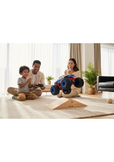 Uj99-f163 1:16 Uz.kum.araba2.4 Ghz Dik Duran Mavi