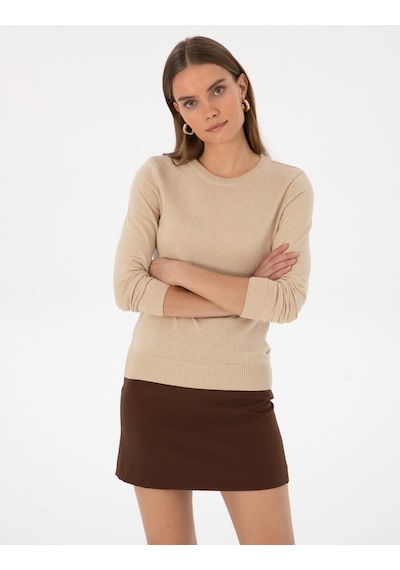 Pierre Cardin Kadın Bej Kazak /triko 50315758-vr011 Bej