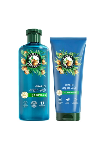 Onarıcı Argan Yağı Şampuan 350ml, Onarıcı Argan Yağı Saç Kremi 250ml