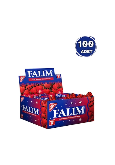 Falım Çilek Aromalı Sakız 100 X 1,4g - 1 Adet