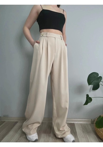 Hazel Kadın Taş Smart Palazzo Pantolon-taş Taş