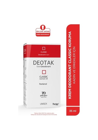 Deotak Klasik Krem Deodorant 35 Ml