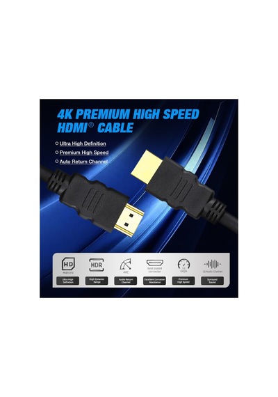 S-ln19300 4k 2.0v 60hz 30 Metre Altın Uclu 19+1 Hdmı Kablo