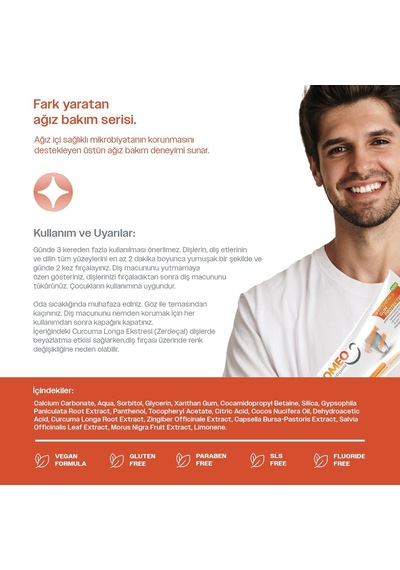 Homeo Bitkisel Diş Macunu Diş Taşı Oluşumuna Karşı Beyazlatıcı 75 Ml