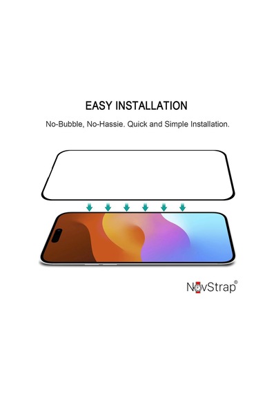 Novstrap Apple iPhone 15 Pro Uyumlu İle Ekran Koruyucu Mat Seramik Nano Esnek Cam