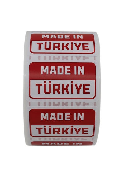 Lexroo Made İn Türkiye Baskılı Kuşe Etiket 50mm X 30mm 1000 Adet Çok Renkli