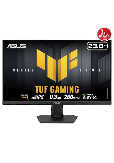 Asus Tuf Gaming Vg249qm5f 23.8 İnç 260hz 0.3ms Full Hd Adaptive Sync Fast Ips Gaming Monitör