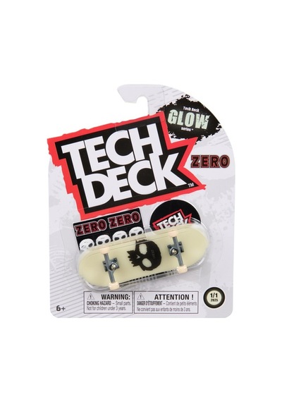 Tech Deck Zero Skateboards Glow Series Kafatası Skull Grafik Parmak Kaykay