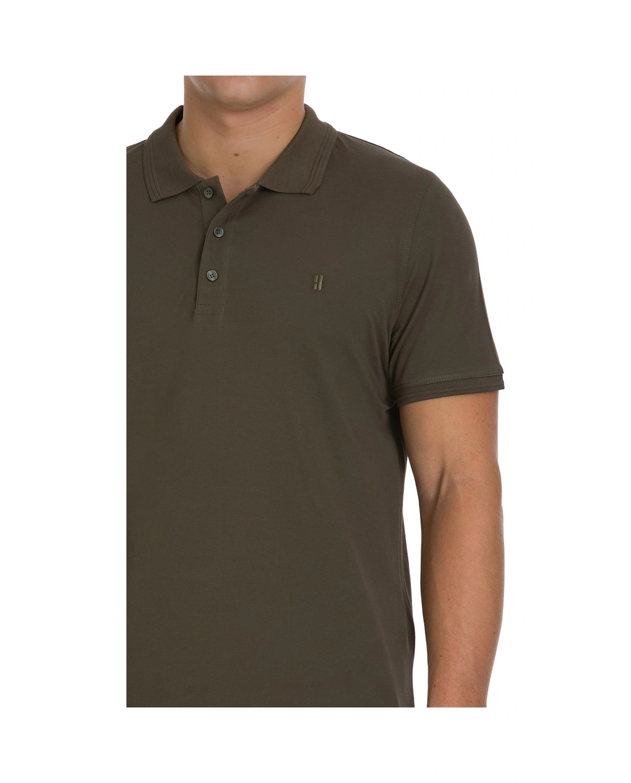 Hatemoğlu Haki Regular Fit 100% Pamuklu Polo Yaka Tişört 35220 497062