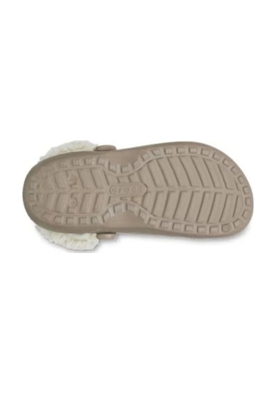Crocs 211396-clsc Flc Lıned Cg 195-mushroom Kadın Terlik Kahverengi