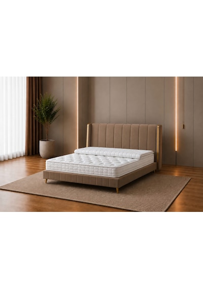 Starline Plus Fermuarlı Pedli Ultra Full Ortopedik Yaylı Yatak 30 Cm Tek Ve Çift Kişilik Beyaz