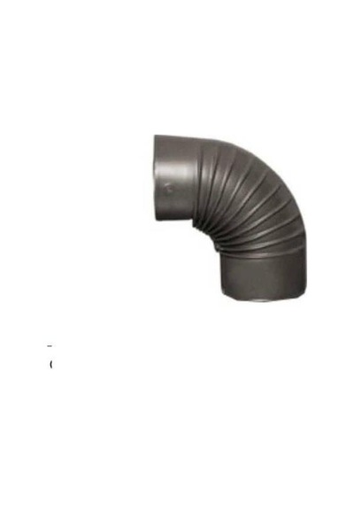 Mat Siyah Emaye Soba Borusu Dirseği 0.40 Mm