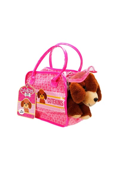 Taşıma Çantalı Peluş Köpek