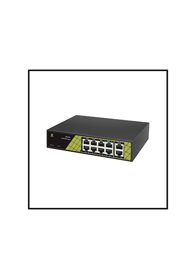 Genata Gnt-p9828v6, 8 Port, Megabit, Poe 60w, 2 Port Uplink, Yönetilemez, Masaüstü Switch