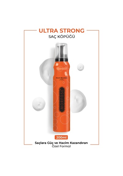 Morfose Ultra Strong Saç Köpüğü 200 Ml-ultra Güçlü Tutuş Ve Hacimli Saçlar
