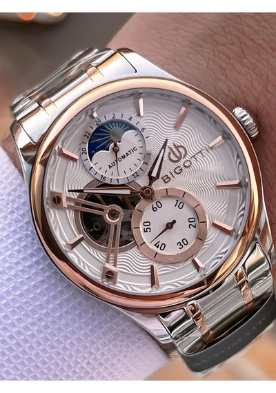 Bigotti Otomatik Ve Kurmalı Çelik Karatma Ve Renk Atma Yapmaz 5 Atm Erkek Kol Saati Ebg.10683.5 Rose Gold - Gümüş Bigotti Otomatik Ve Kurmalı Çelik Karatma Ve Renk Atma Yapmaz 5 Atm Erkek Kol Saati Ebg.10683.5 Rose Gold - Gümüş