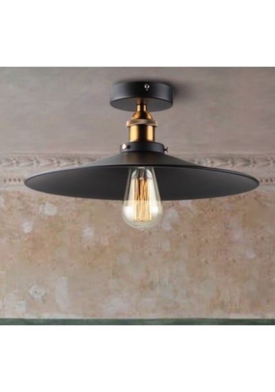 Mylights Retro Rustik 40 Cm Metal Plofonyer Tavan Avize
