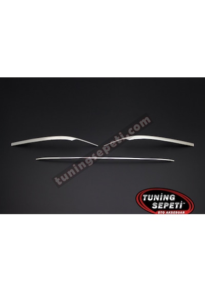 Vw Passat B8.5 2020 Arka Tampon Çıtası Paslanmaz Çelik 3 Parça