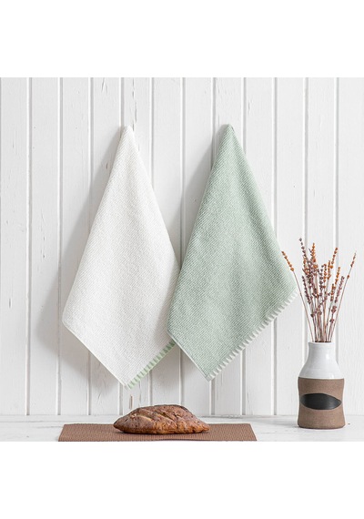 Vera 2'li Mutfak Havlusu Krem-mint Krem-mint-50x70