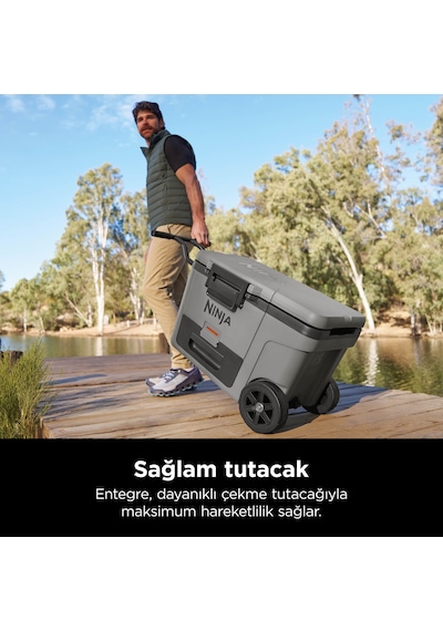 Ninja Frostvault Tekerlekli Cooler 42 Litre - Gri