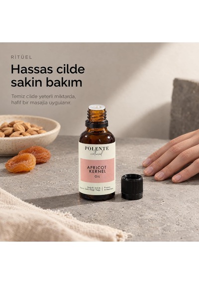 Kayısı Çekirdeği Yağı,%100 Saf, Soğuk Sıkım, 50 Ml