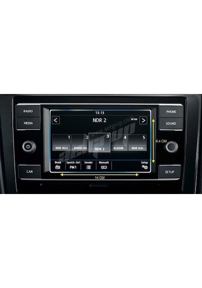 Volkswagen Yeni Transporter 7 İnç Navigasyon Ekran Koruyucu Cam