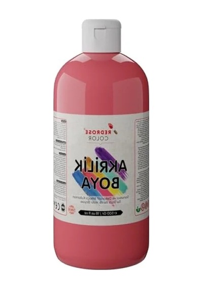 500gr Pembe Akrilik Boya - Yüksek Kalite 0.2 L