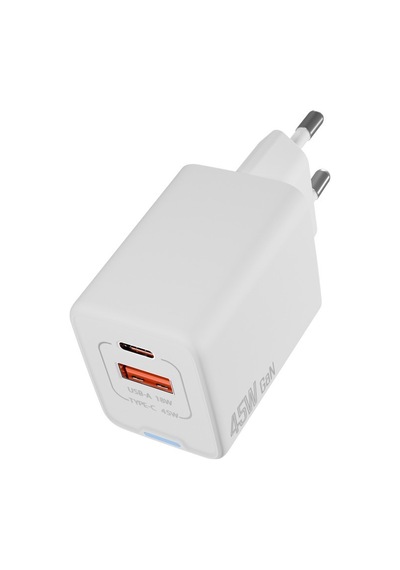 S-link Sl-ecg45 45w Pd + 18w Usb Qc 3.0 Gan Beyaz Şarj Aleti