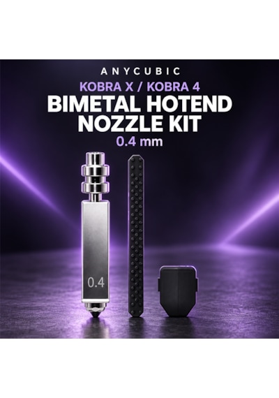 Anycubic Kobra X / Kobra 4 Bimetal Hotend Nozul Kit 0.4mm