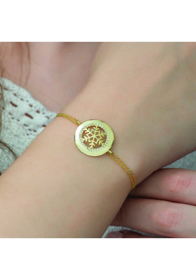 Casera's Gümüş Gold Kar Tanesi Kadın Bileklik Csr2183234 Gümüş