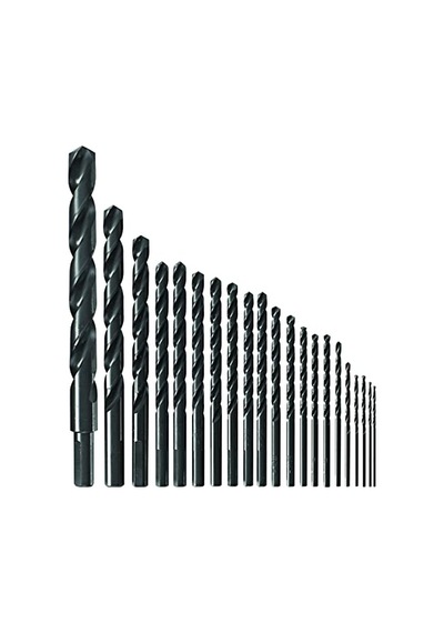 21 Piece Black Oxide Metal Drill Bit Set Bl21a