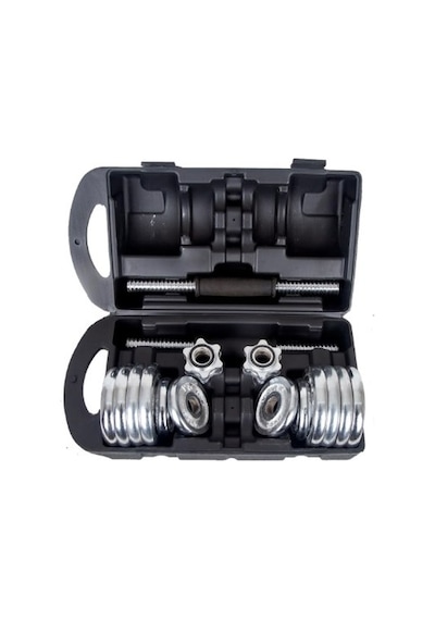 Ckspor 2 Adet 15 Kg Krom Dumbell Seti Çantalı Döküm Plaka Dambıl Seti Cks15