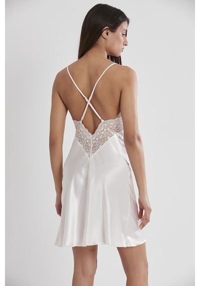 Pierre Cardin 600 Kadın Saten Dantelli Gecelik (534724713)