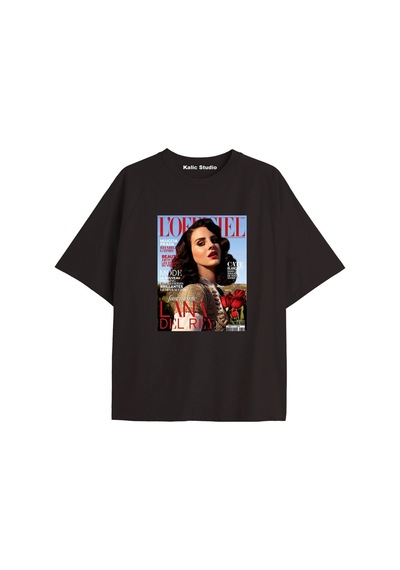 Kalic Studio Lana Del Rey Oversize T-shirt Kod25 Siyah-25