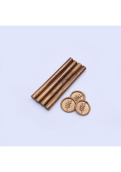 Mühür Mumu Çubuk 11mmx120mm 10lu Paket Mo:550 SATEN ALTIN KARAMEL