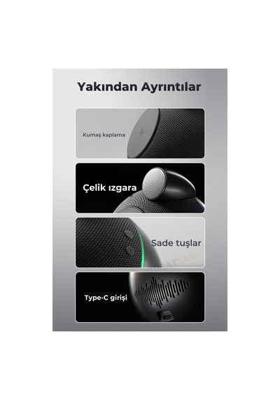 X16 Bluetooth Hoparlör Ve Qi2 25w Manyetik Kablosuz Şarj Cihazı Ortam Işıklı Tws
