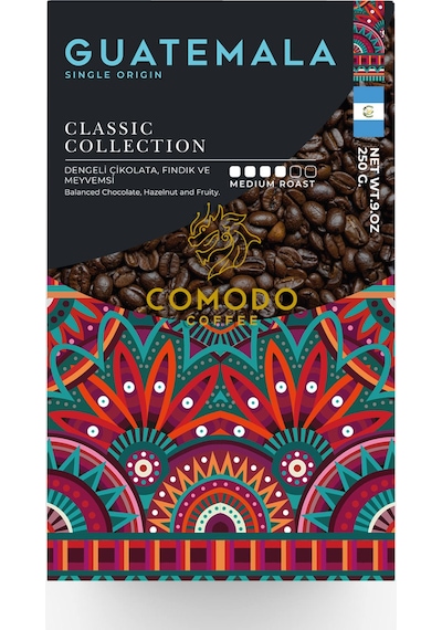 Comodo Coffee Dünya Kahveleri Seti Çekirdek Kahve 3 x 250 G