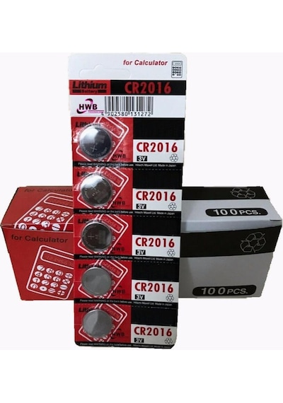 Maxell CR2016 3V Lityum Düğme Pil 5 x 20'li