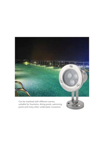 Mini Spot Paslanmaz Ayaklı Havuz Led Aydınlatma Ampülü Lamba Kırmızı A-1210 6w 12v Ip68
