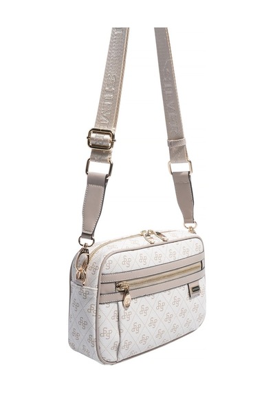 Silver Polo Sp1280 Kadın Çapraz Çanta Monogram Bej-kum