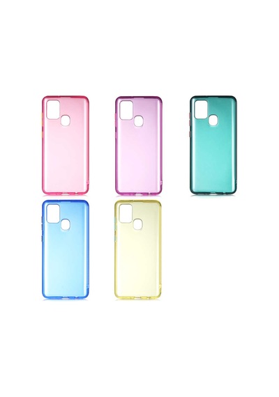 Galaxy A21s Kılıf Zore Bistro Kapak Mavi
