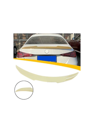 Mercedes C W206 Psm Bagaj Üstü Spoiler Parlak Siyah Spoyler Plastik İthal 2021+