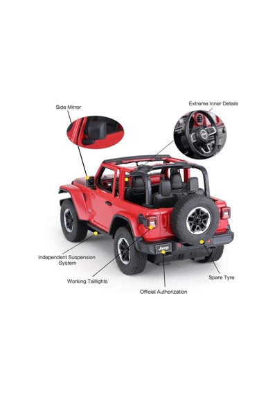 Qf 1:14 Uzaktan Kumandalı Araba Jeep Wrangler Rubicon Man Kapı