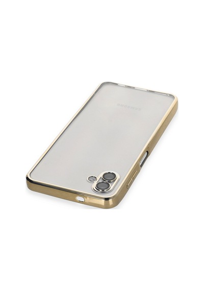 Galaxy A04 Kılıf Razer Lensli Silikon - Gold