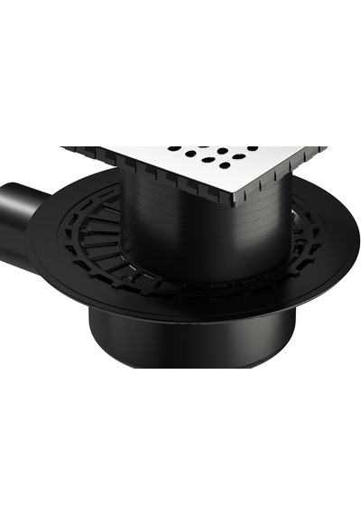 VitrA V-flow Kare 5607282 Duş Kanalı, Yandan Çıkışlı, 15x15 Cm, P