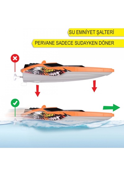 Dickie Uzaktan Kumandalı Sea Hawk Tekne Turuncu