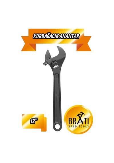 12'' Kurbağacık İngiliz Anahtarı Ayarlı Anahtar 12 İnç