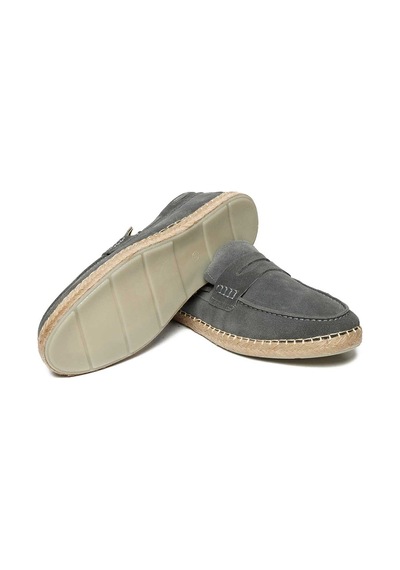 Bestello Bağcıksız Eva Taban Loafer 028-7020 Erkek Ayakkabı Grı Suet