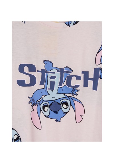 Lcw Young Pembe Stitch Baskılı Kadın Gecelik