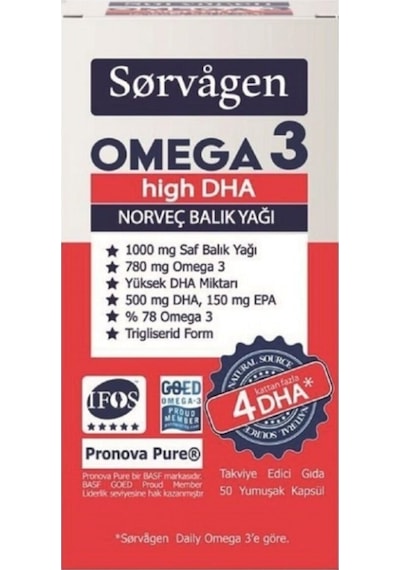 Omega 3 High Dha 50 Kapsül